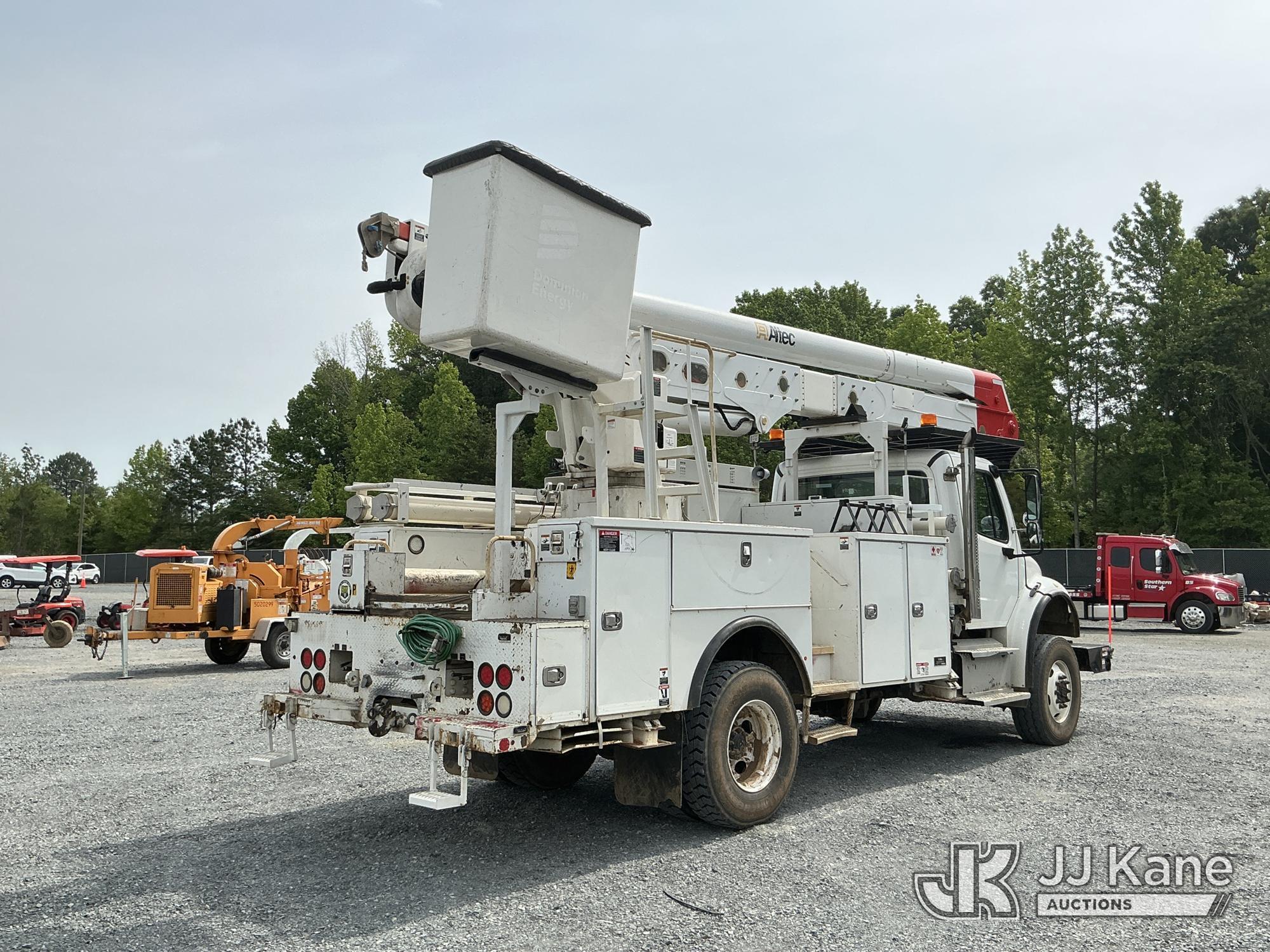 (China Grove, NC) Altec AA55-MH, Articulating Material Handling Bucket Truck rear mounted on 2015 Fr
