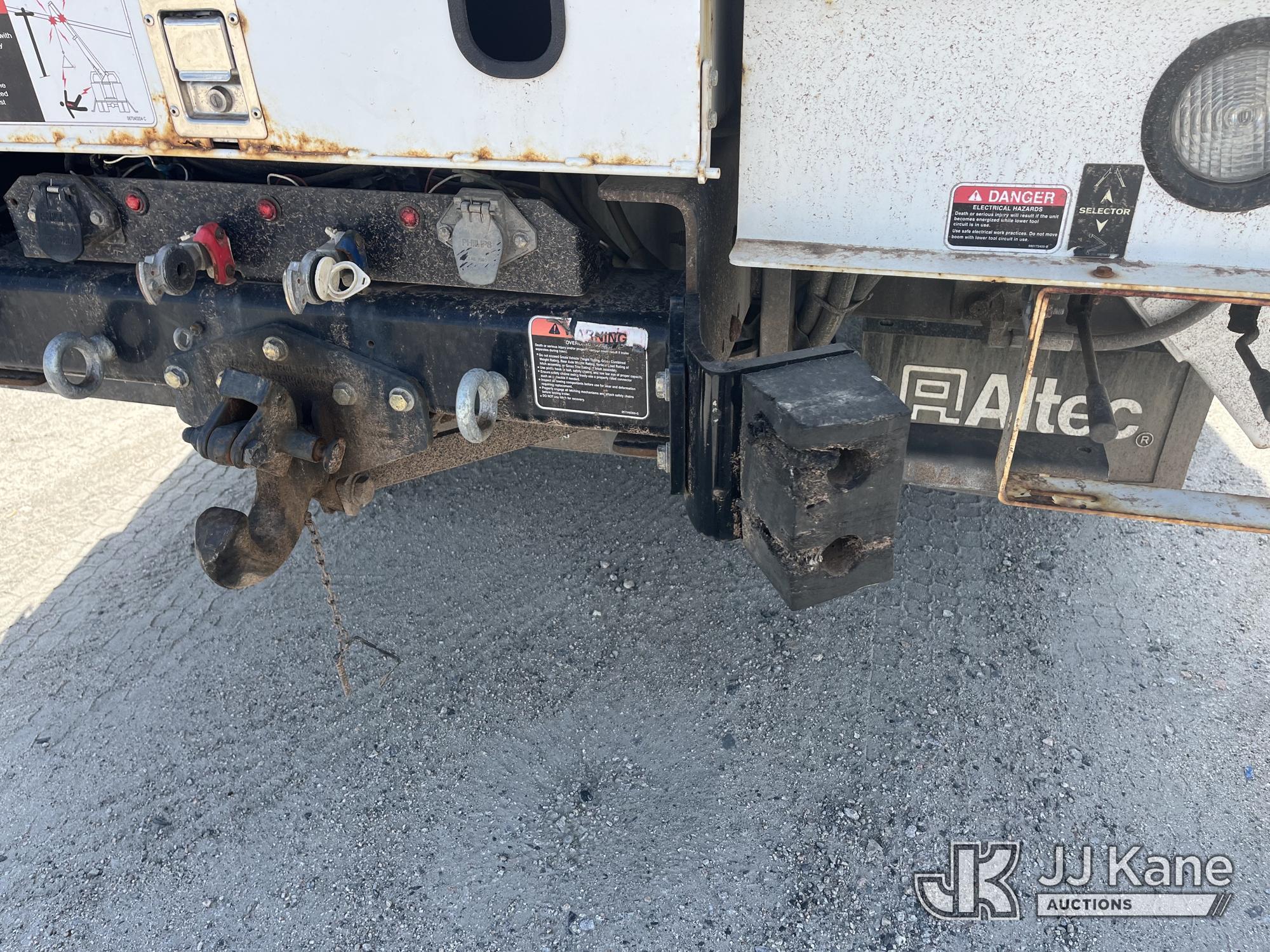 (Chester, VA) Altec DC47-TR, Digger Derrick rear mounted on 2020 Freightliner M2 Utility Truck Runs,