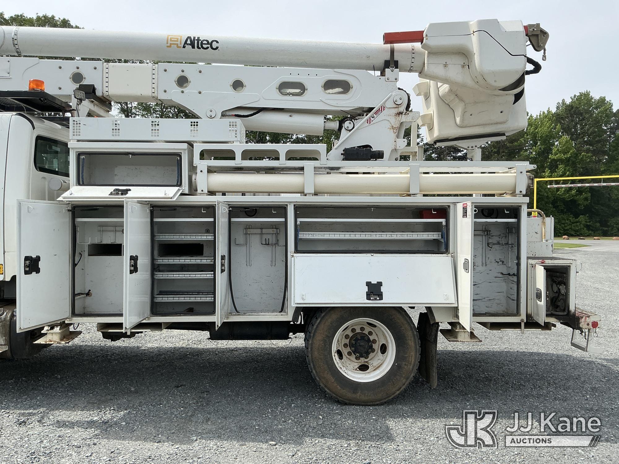 (China Grove, NC) Altec AA55-MH, Articulating Material Handling Bucket Truck rear mounted on 2015 Fr