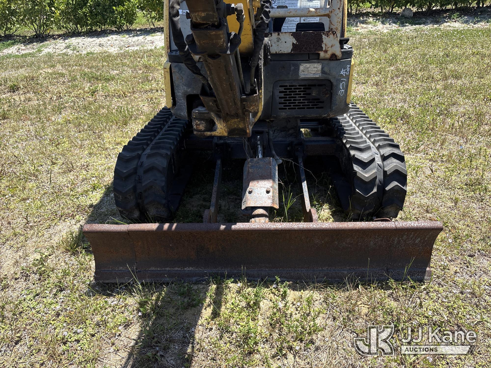 (Westlake, FL) 2014 Yanmar VI017 Mini Hydraulic Excavator Not Running, Condition Unknown) (Body & Pa