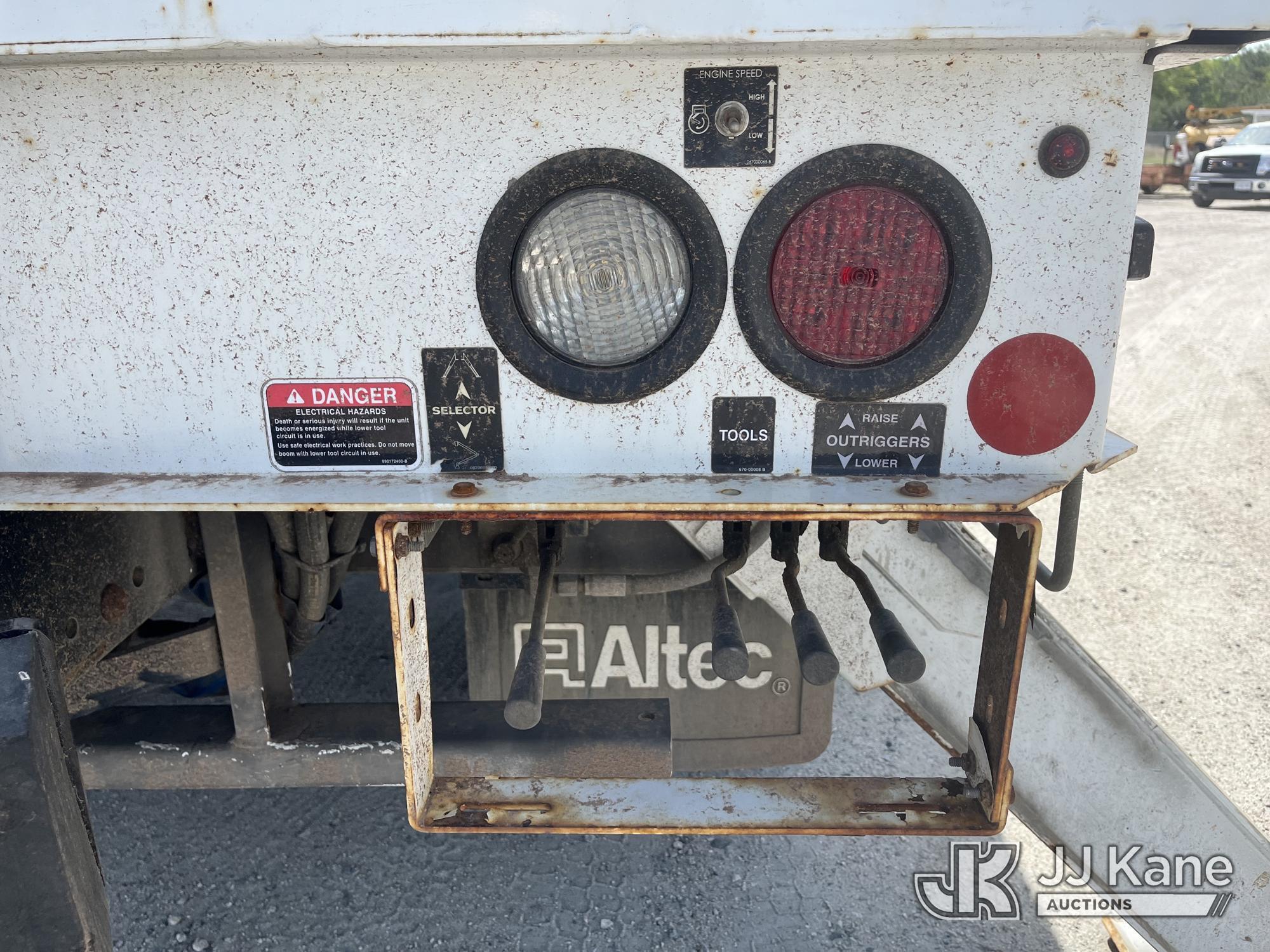 (Chester, VA) Altec DC47-TR, Digger Derrick rear mounted on 2020 Freightliner M2 Utility Truck Runs,