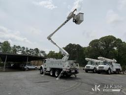 (Graysville, AL) Altec AM855, Over-Center Material Handling Bucket Truck rear mounted on 2015 Freigh