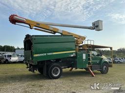 (Tampa, FL) Altec LR7-58, Over-Center Bucket Truck mounted behind cab on 2017 Ford F750 Chipper Dump