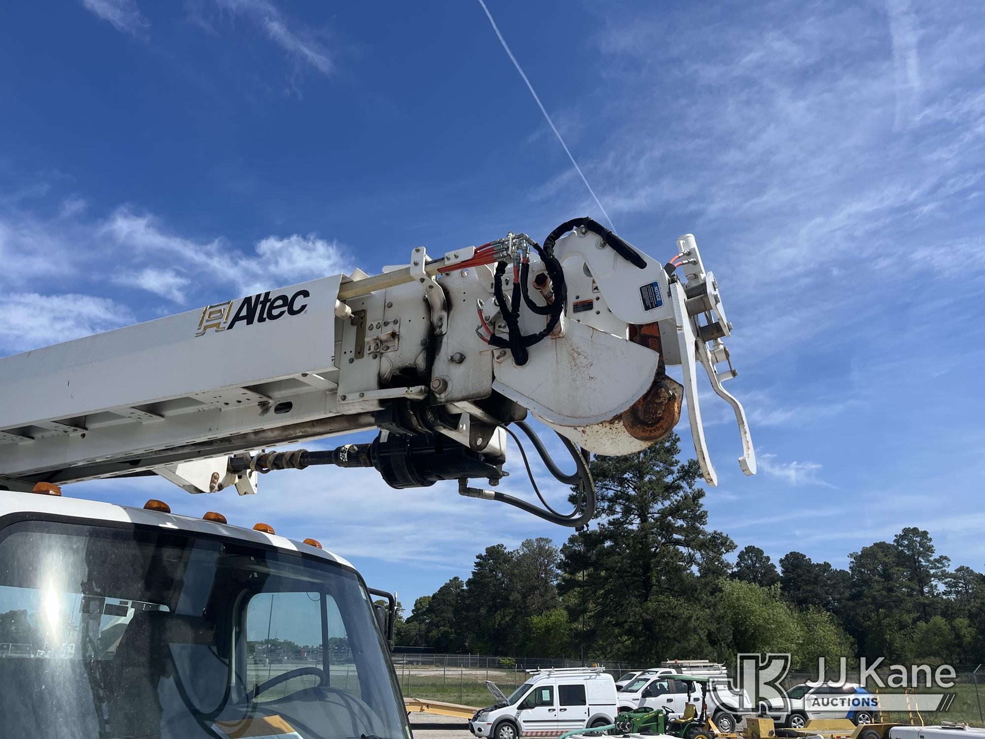 (Chester, VA) Altec DC47-TR, Digger Derrick rear mounted on 2020 Freightliner M2 Utility Truck Runs,