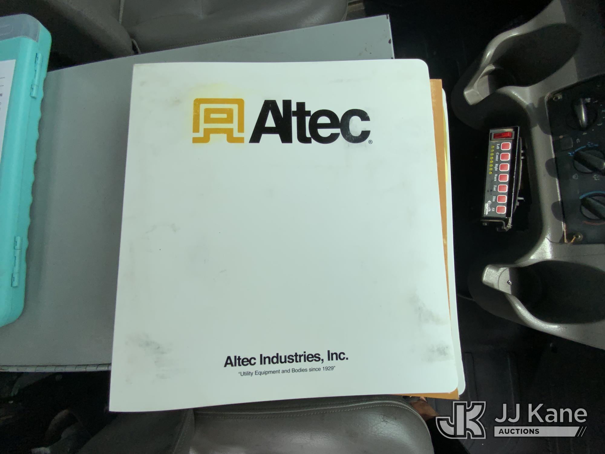 (Graysville, AL) Altec AM855, Over-Center Material Handling Bucket Truck rear mounted on 2015 Freigh