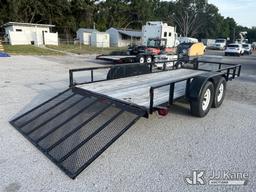 (Tampa, FL) 2014 Triple Crown T/A Tagalong Flatbed Trailer Manatee County BOCC Unit)(No Title - Regi