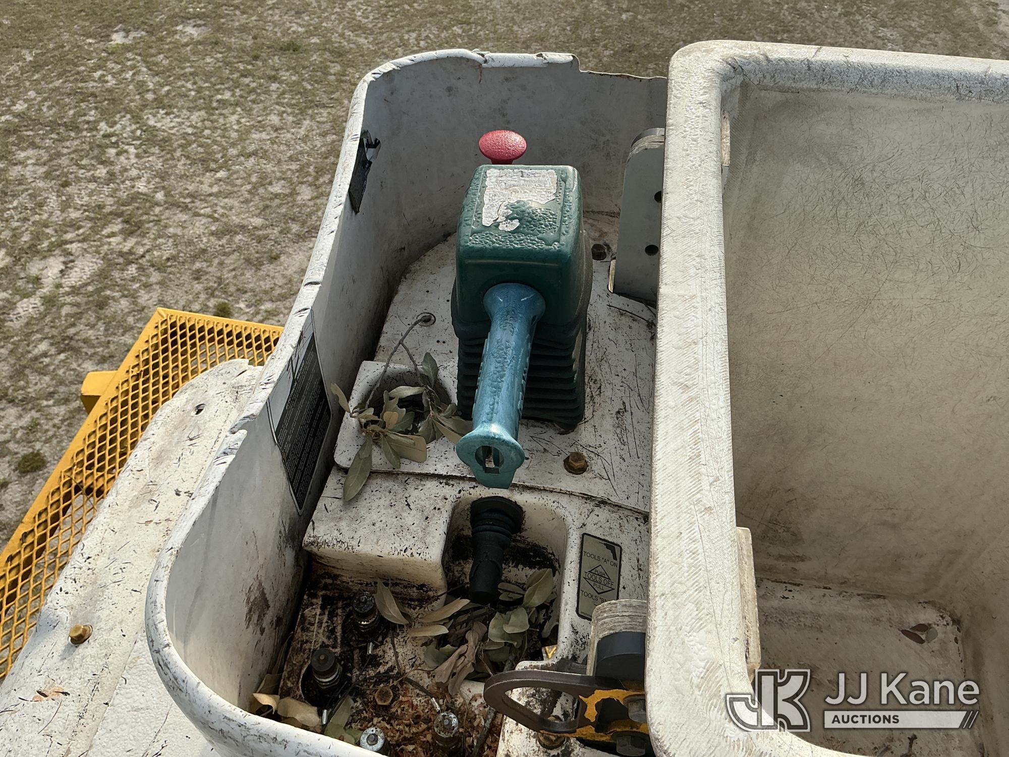 (Tampa, FL) Altec LR7-58, Over-Center Bucket Truck mounted behind cab on 2017 Ford F750 Chipper Dump