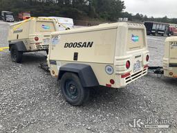 (Villa Rica, GA) 2016 Doosan P185WDZ-T4F Portable Air Compressor Runs & Makes Air) (Jump To Start