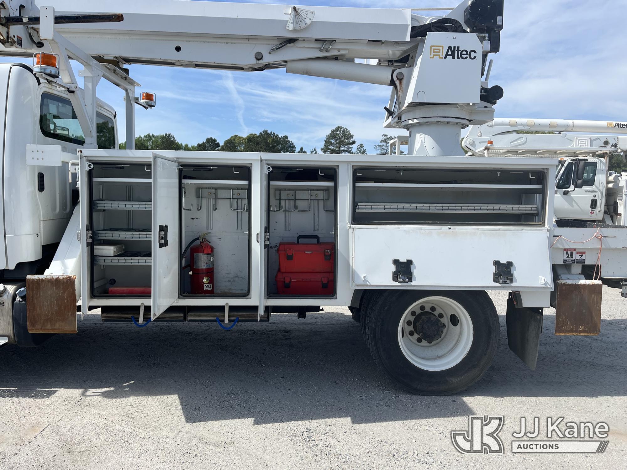 (Chester, VA) Altec DC47-TR, Digger Derrick rear mounted on 2020 Freightliner M2 Utility Truck Runs,