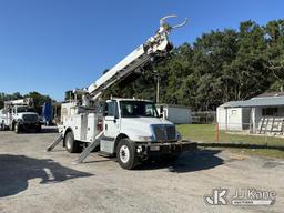 (Tampa, FL) Altec DM47-TR, Digger Derrick rear mounted on 2017 International 4300 Utility Truck Runs