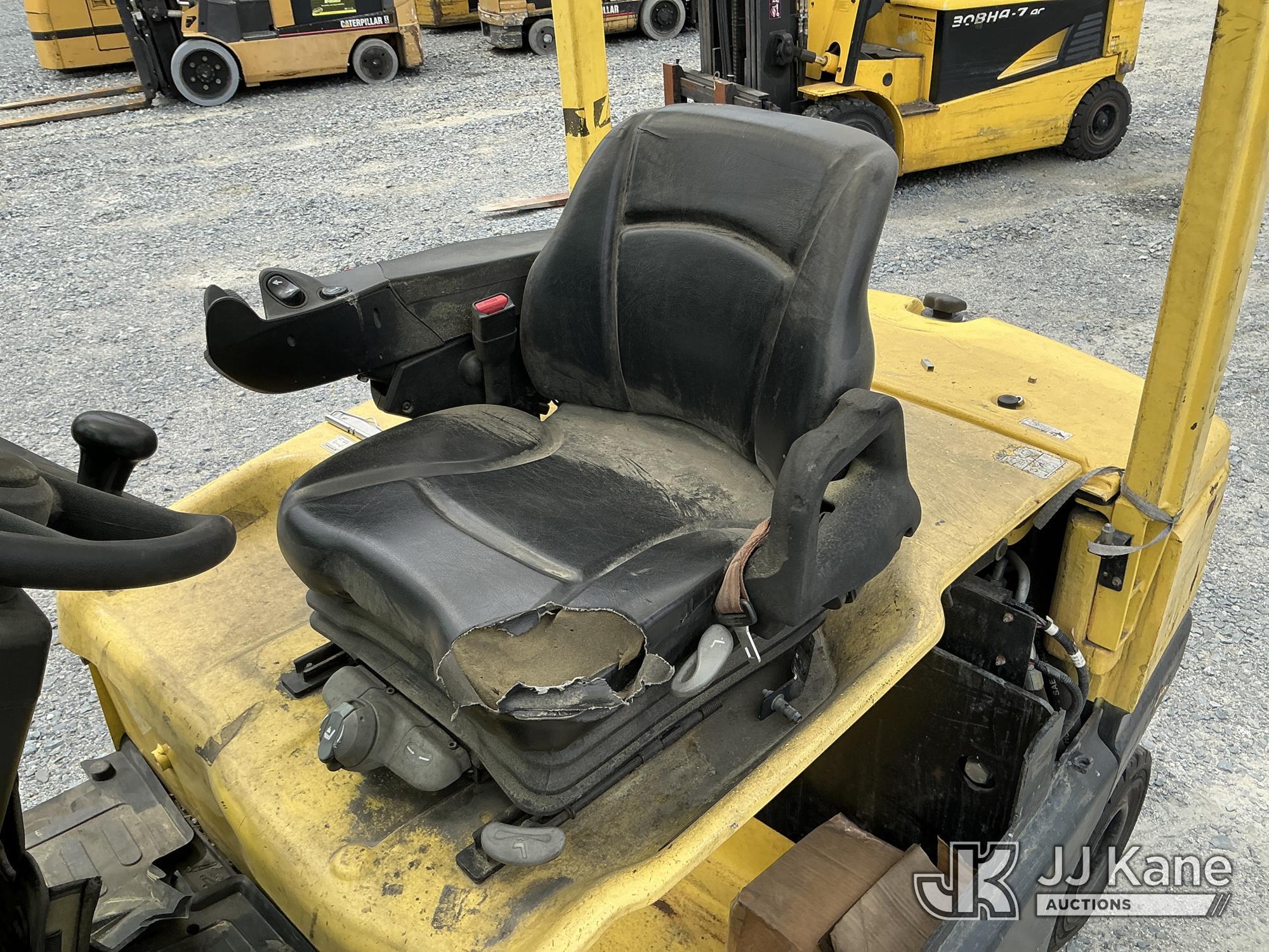 (China Grove, NC) Hyster J70XN-34, 6,850# Solid Tired Forklift Duke Unit) (Not Running, Conditions U