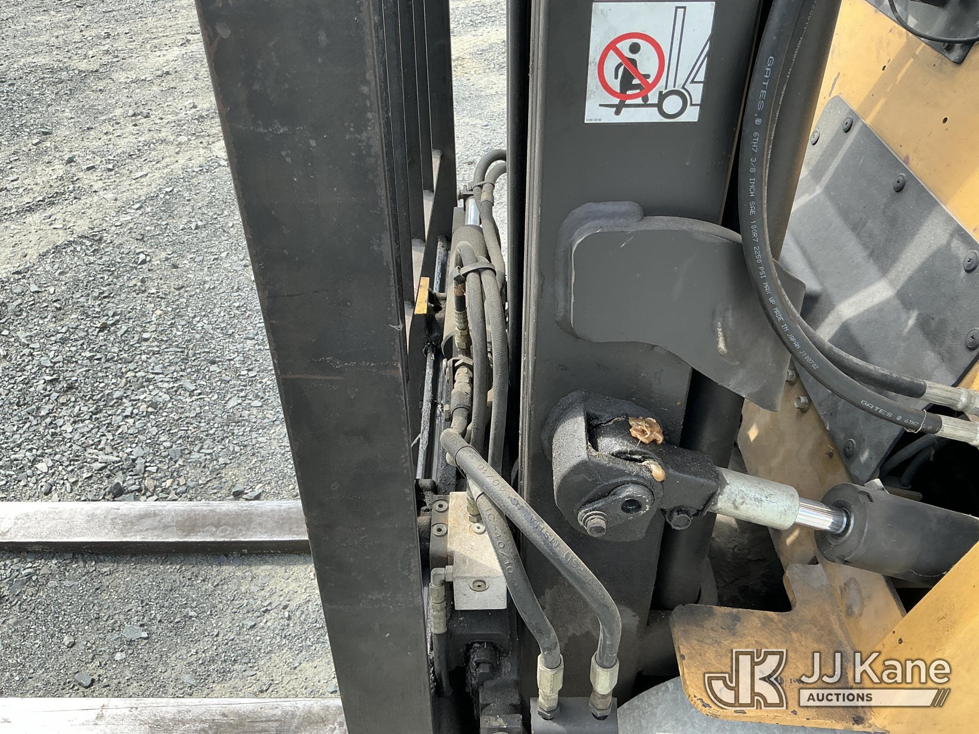 (China Grove, NC) Caterpillar 2EC18, 3,100# Solid Tired Forklift Duke Unit) (Runs, Moves & Operates