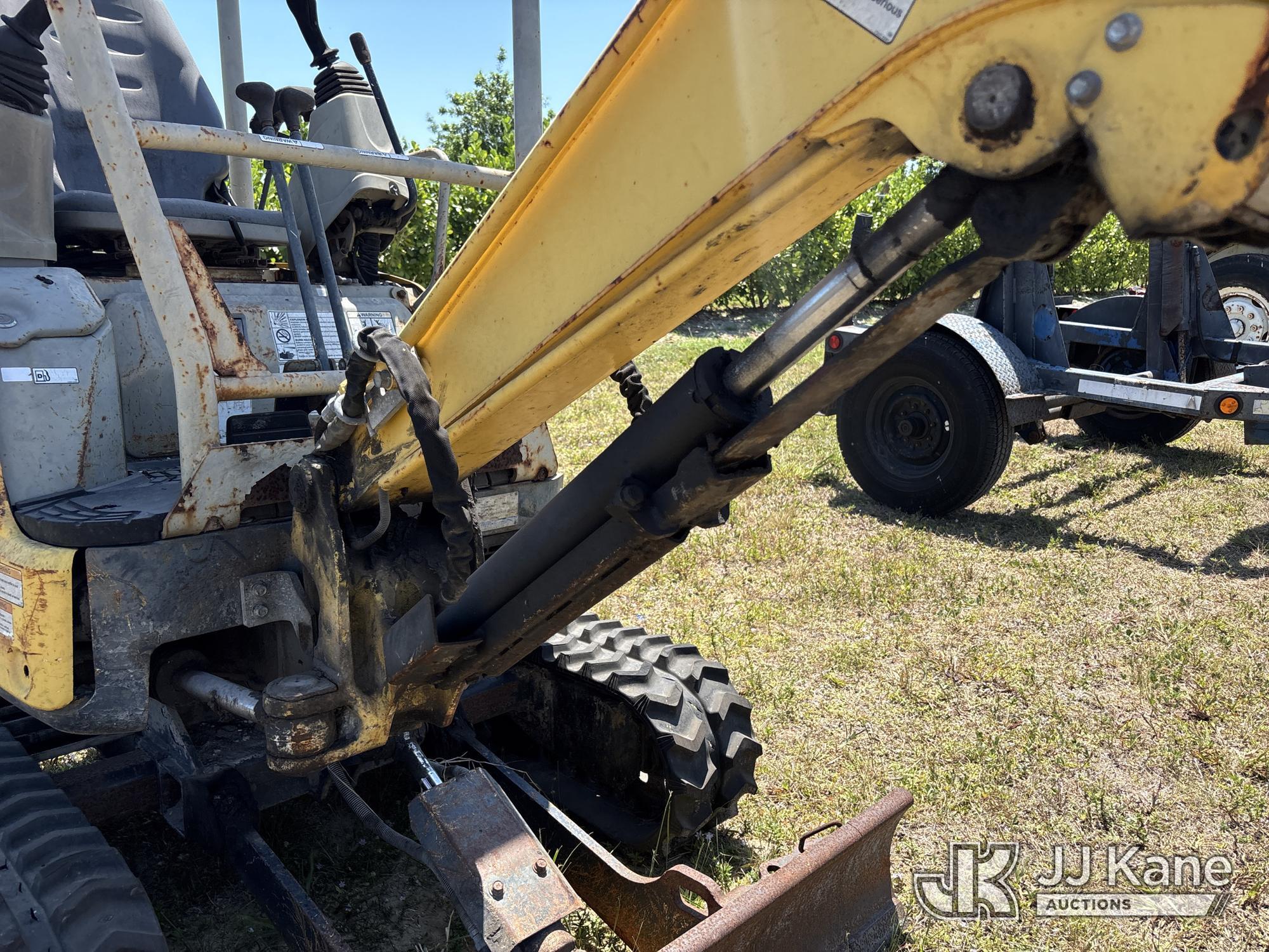 (Westlake, FL) 2014 Yanmar VI017 Mini Hydraulic Excavator Not Running, Condition Unknown) (Body & Pa