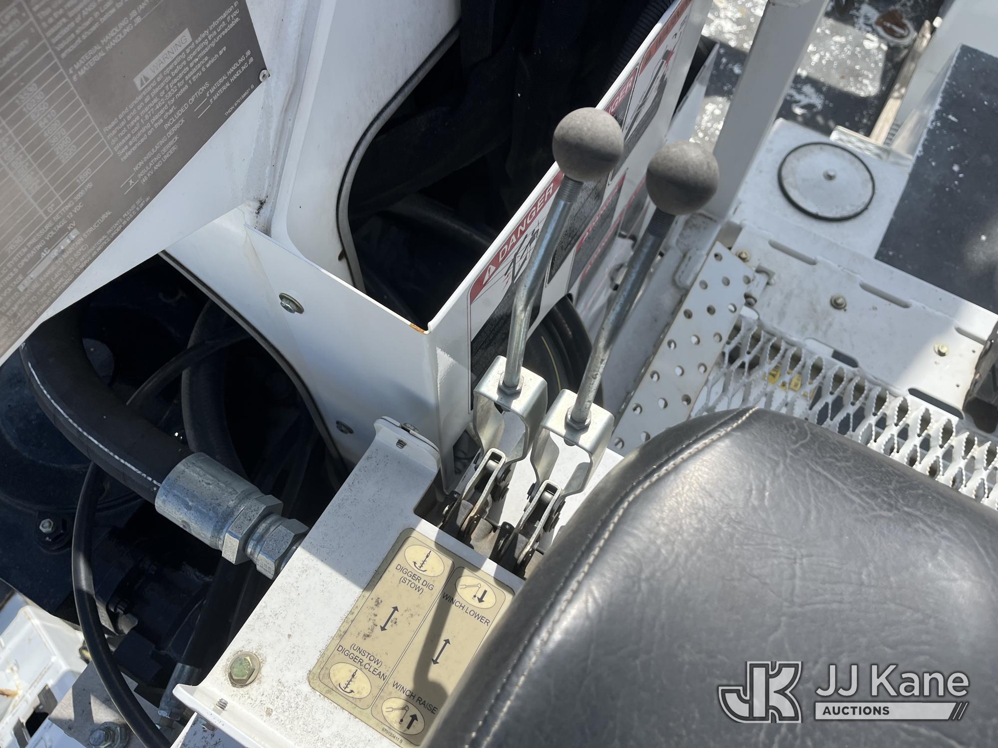 (Chester, VA) Altec DC47-TR, Digger Derrick rear mounted on 2020 Freightliner M2 Utility Truck Runs,