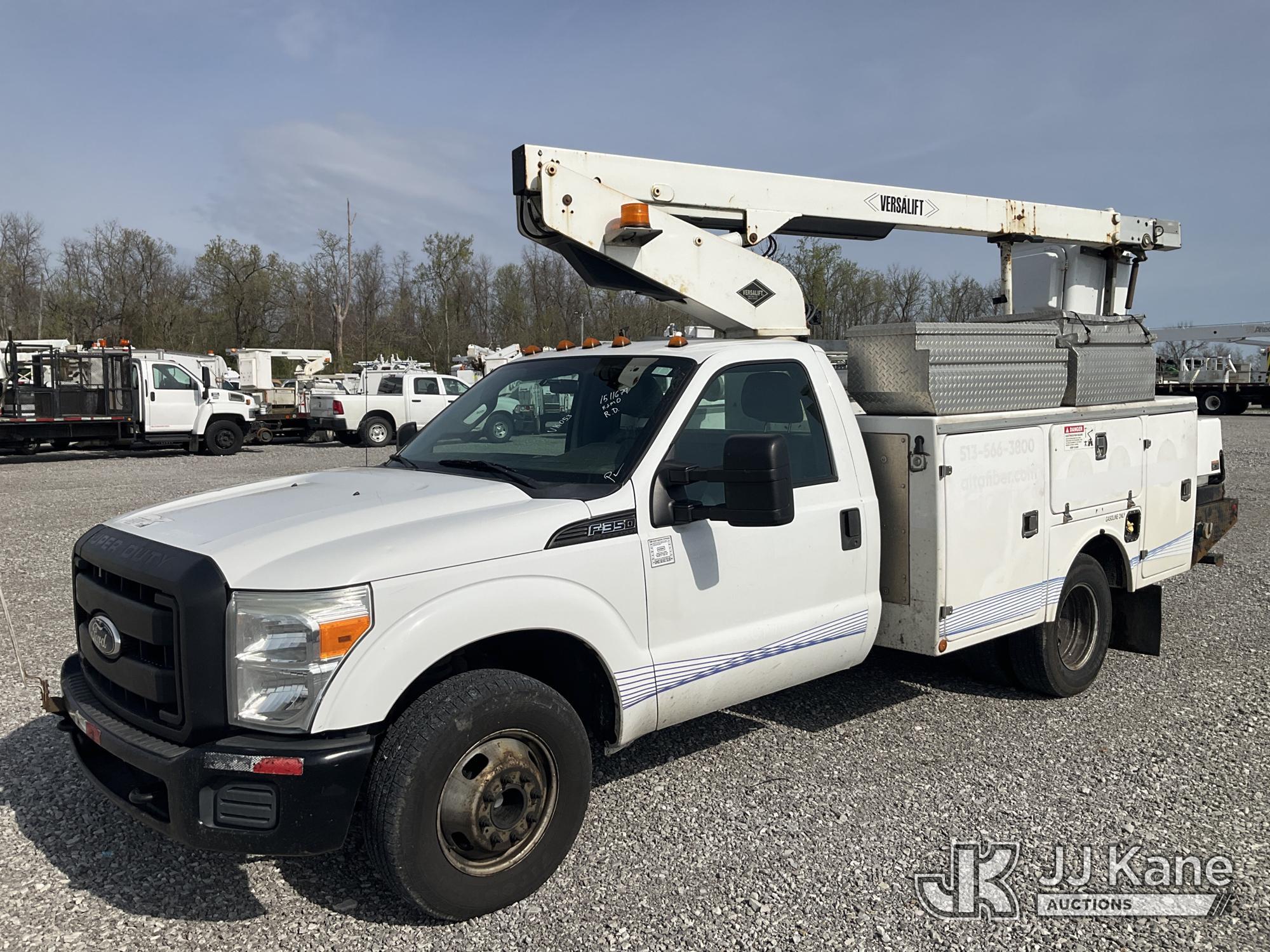 (Verona, KY) Versalift TEL29NE, Telescopic Non-Insulated Bucket Truck mounted behind cab on 2011 For