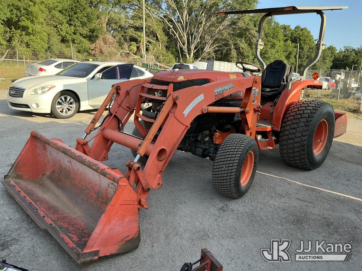 (Tampa, FL) 2008 Kubota L5740D Tractor Loader Manatee County BOCC Unit)(Runs, Moves & Operates) (Pai