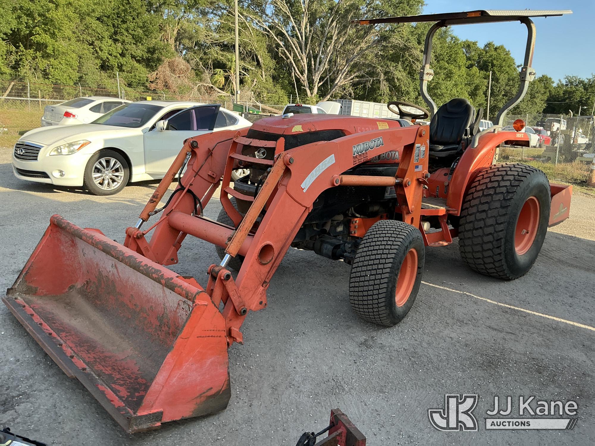(Tampa, FL) 2008 Kubota L5740D Tractor Loader Manatee County BOCC Unit)(Runs, Moves & Operates) (Pai