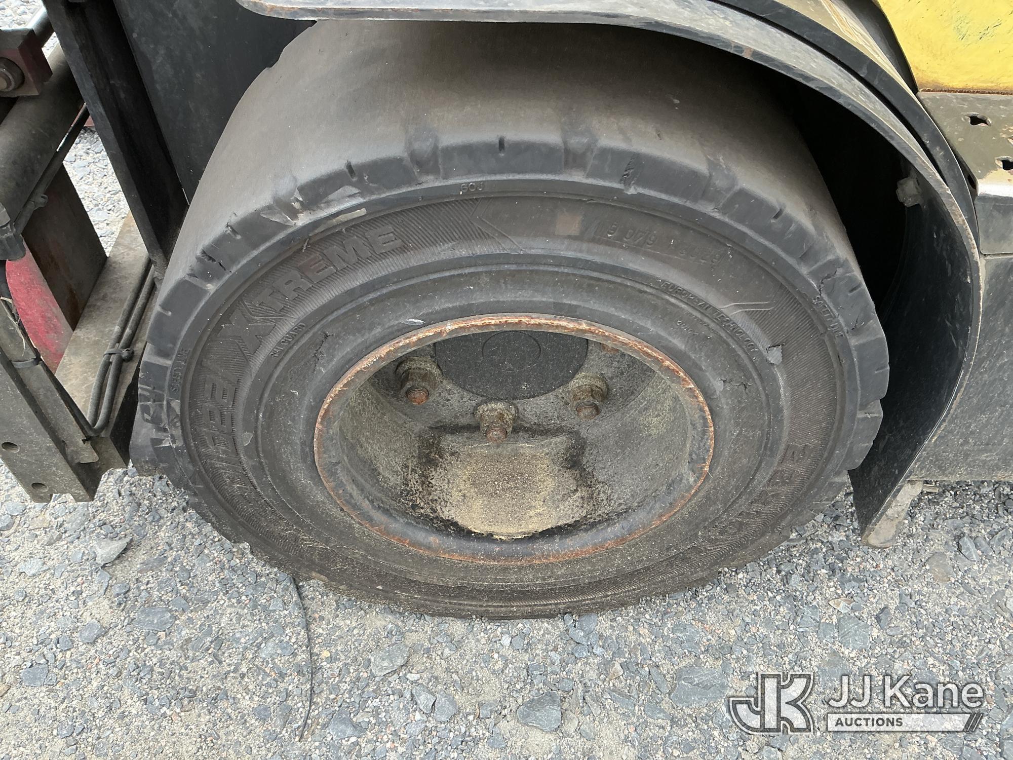 (China Grove, NC) Hyster J70XN-34, 6,850# Solid Tired Forklift Duke Unit) (Not Running, Conditions U