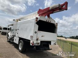 (Texarkana, AR) HiRanger XT55, Over-Center Bucket Truck mounted behind cab on 2009 Ford F750 Chipper