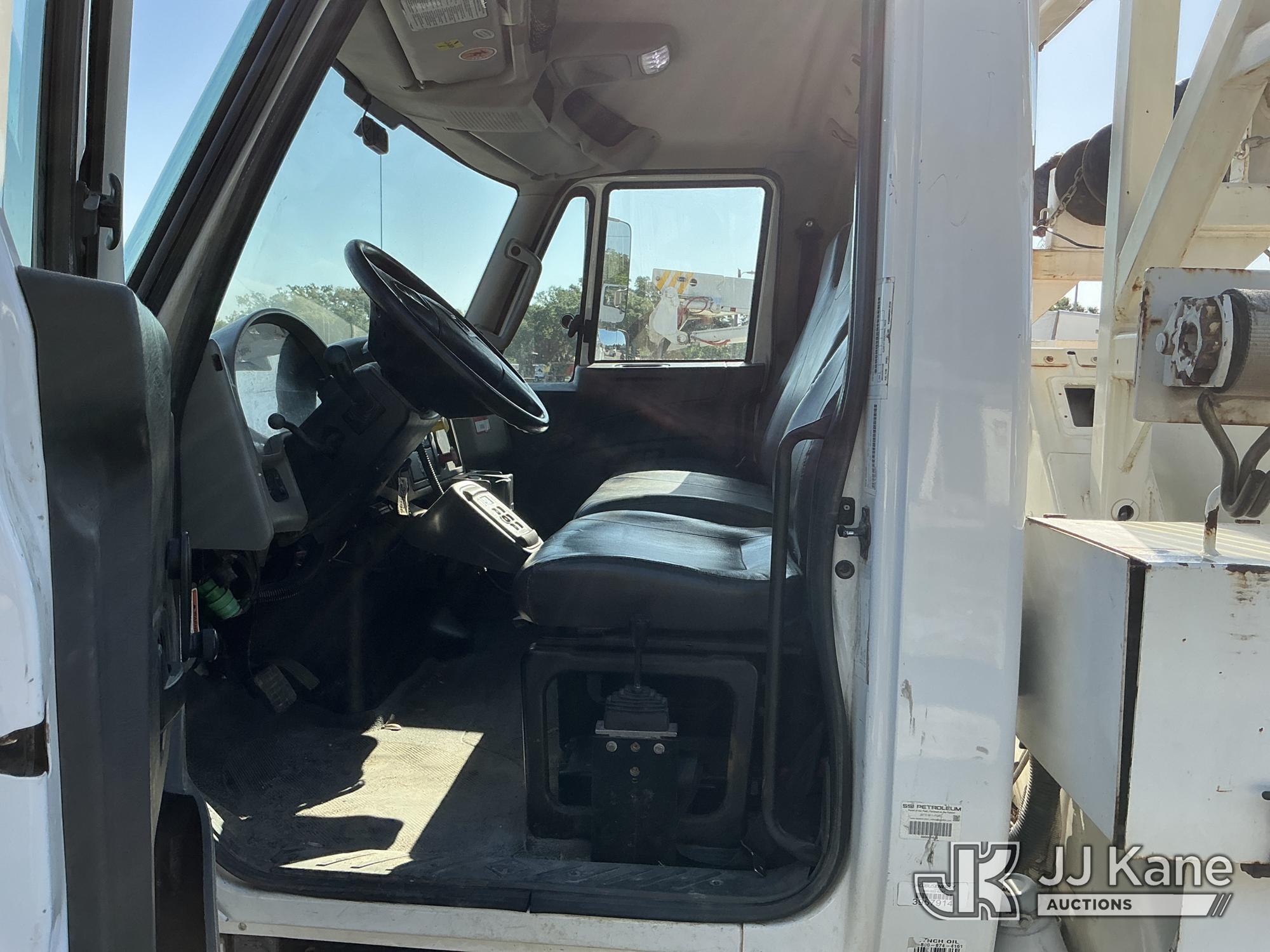 (Tampa, FL) Altec DM47-TR, Digger Derrick rear mounted on 2017 International 4300 Utility Truck Runs