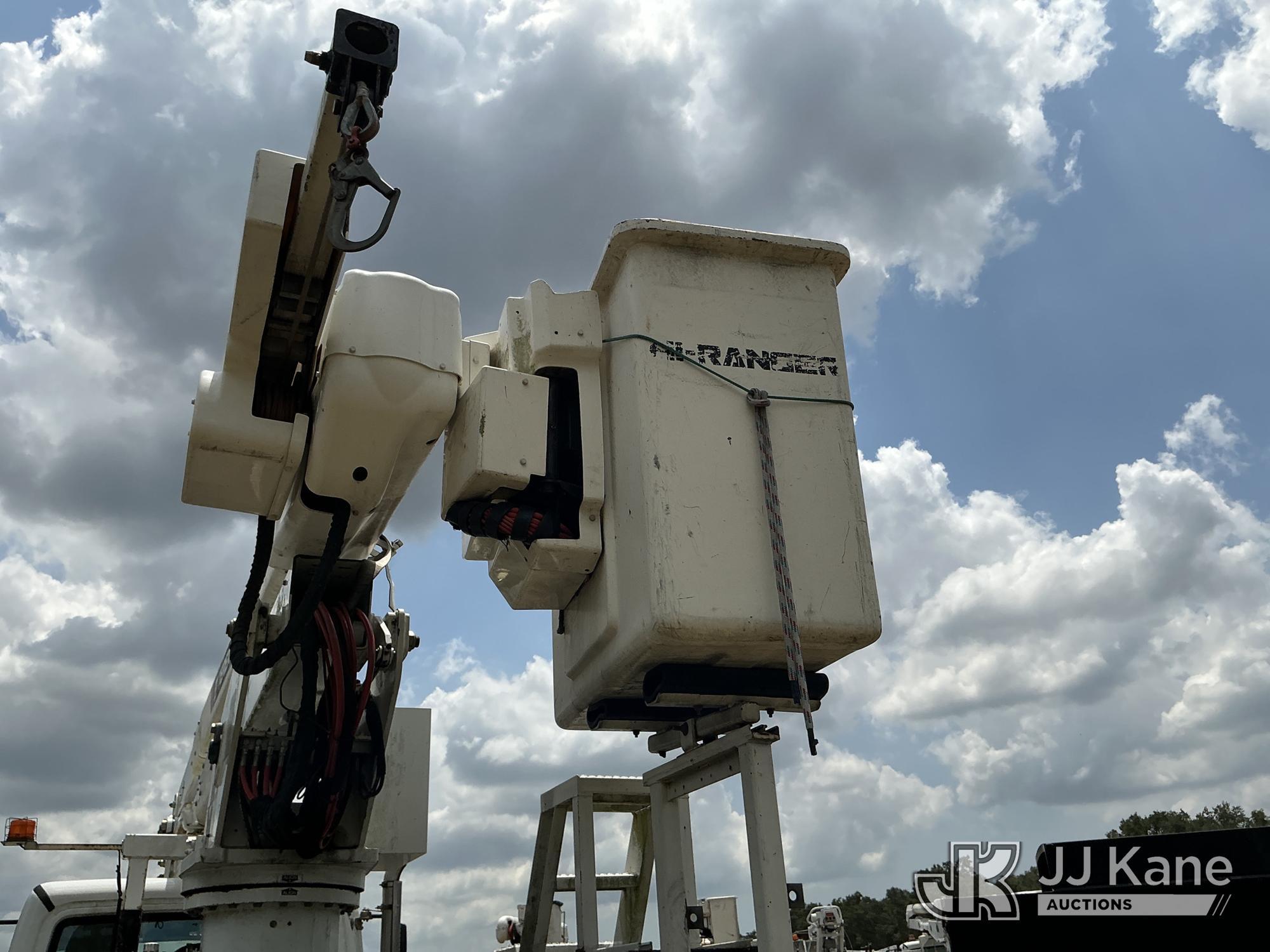 (Tampa, FL) HiRanger TC55-MH, Material Handling Bucket Truck rear mounted on 2019 Freightliner M2 10