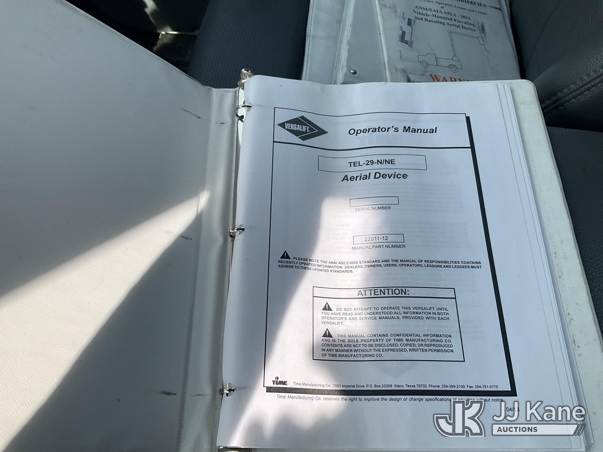 (Verona, KY) Versalift TEL29NE, Telescopic Non-Insulated Bucket Truck mounted behind cab on 2011 For
