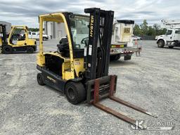 (China Grove, NC) Hyster J70XN-34, 6,850# Solid Tired Forklift Duke Unit) (Not Running, Conditions U