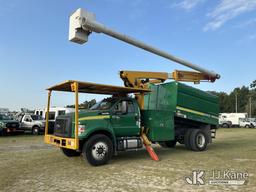 (Tampa, FL) Altec LR7-58, Over-Center Bucket Truck mounted behind cab on 2017 Ford F750 Chipper Dump