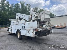 (Albertville, AL) Altec ALB-50M, Telescopic Material Handling Bucket Truck mounted behind cab on 201