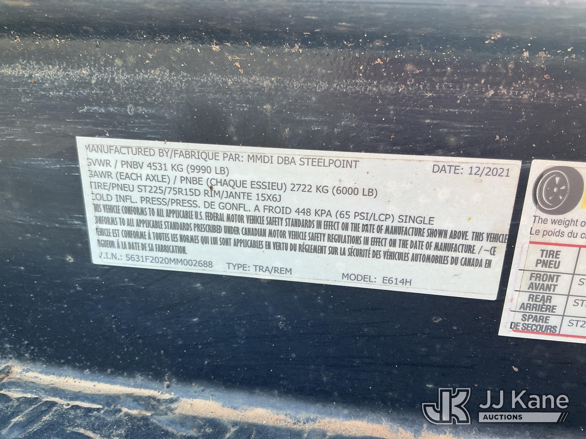 (China Grove, NC) 2021 MMDI Inc. E614H T/A Tagalong Trailer