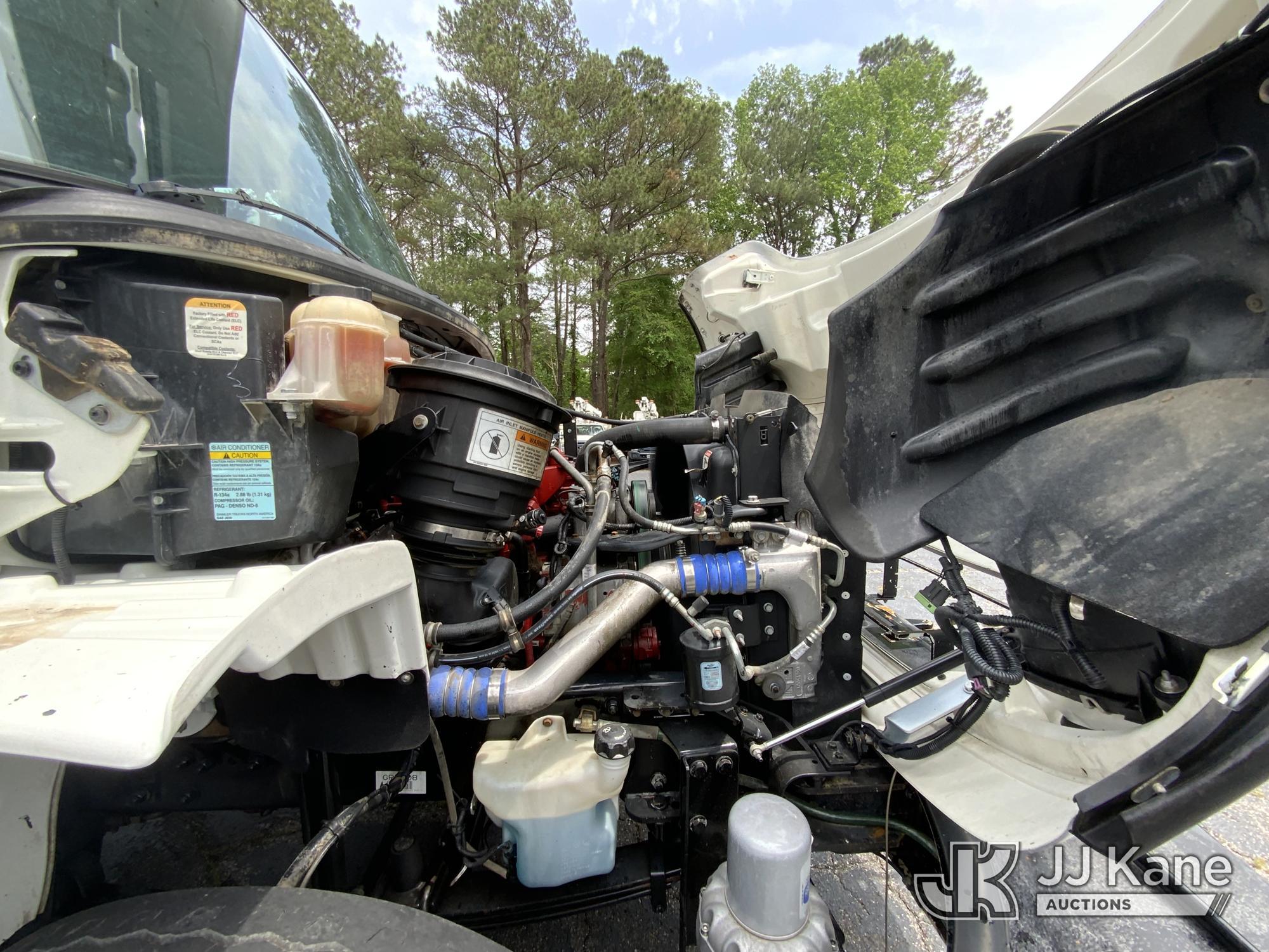(Graysville, AL) Altec AM855, Over-Center Material Handling Bucket Truck rear mounted on 2015 Freigh