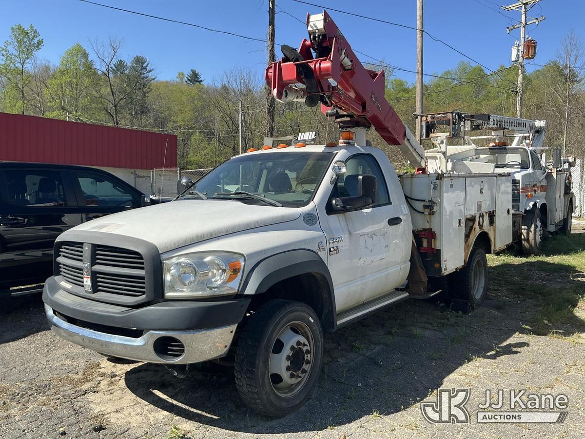 (Marion, NC) Altec AT37G, Articulating & Telescopic Bucket Truck mounted behind cab on 2008 RAM 5500