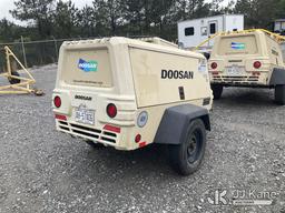(Villa Rica, GA) 2016 Doosan P185WDZ-T4F Portable Air Compressor Runs & Makes Air) (Jump To Start