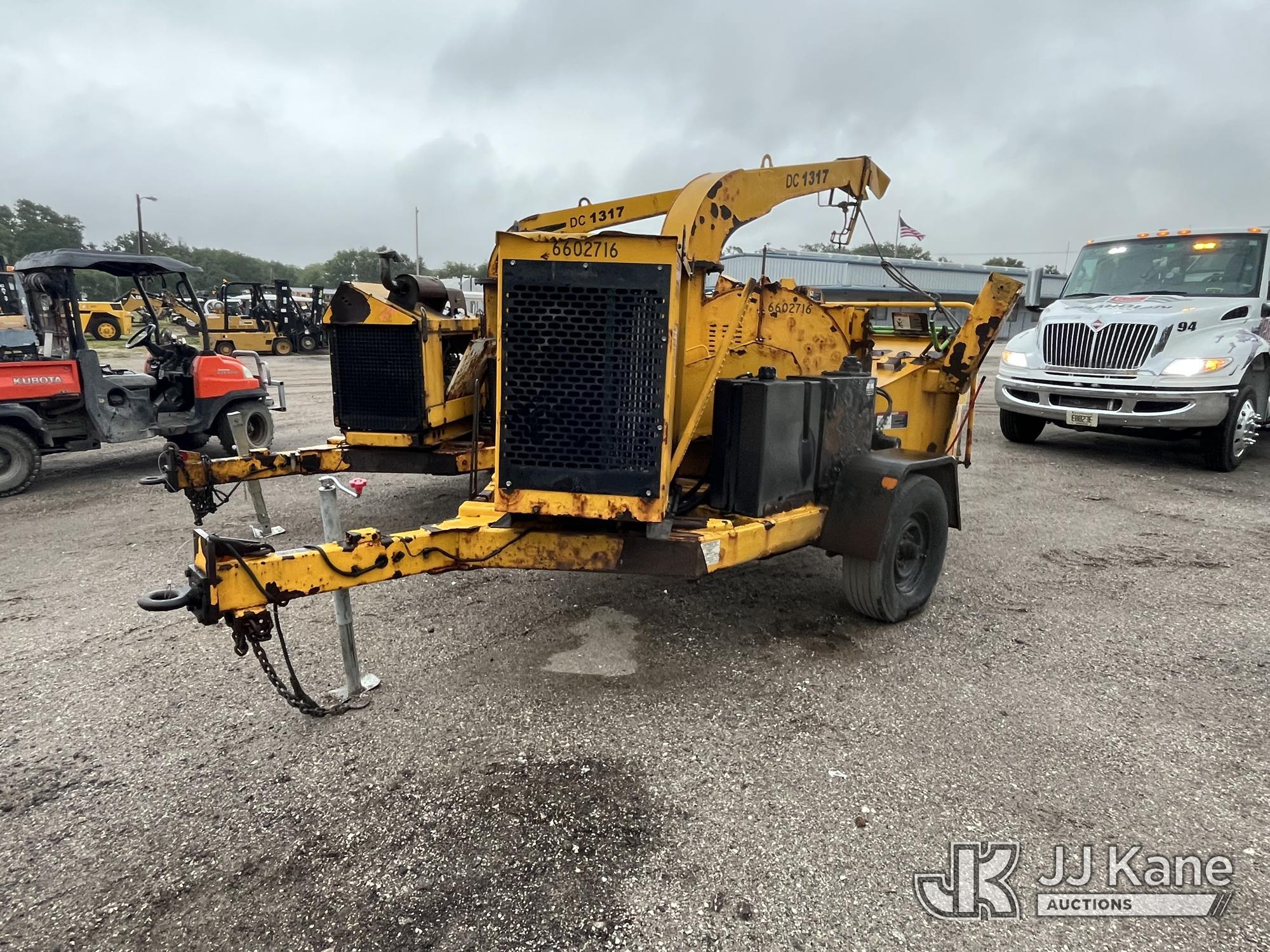 (Tampa, FL) 2016 Altec DC1317 Chipper (13in Disc) Not Running, Condition Unknown) (Body Damage, Rust