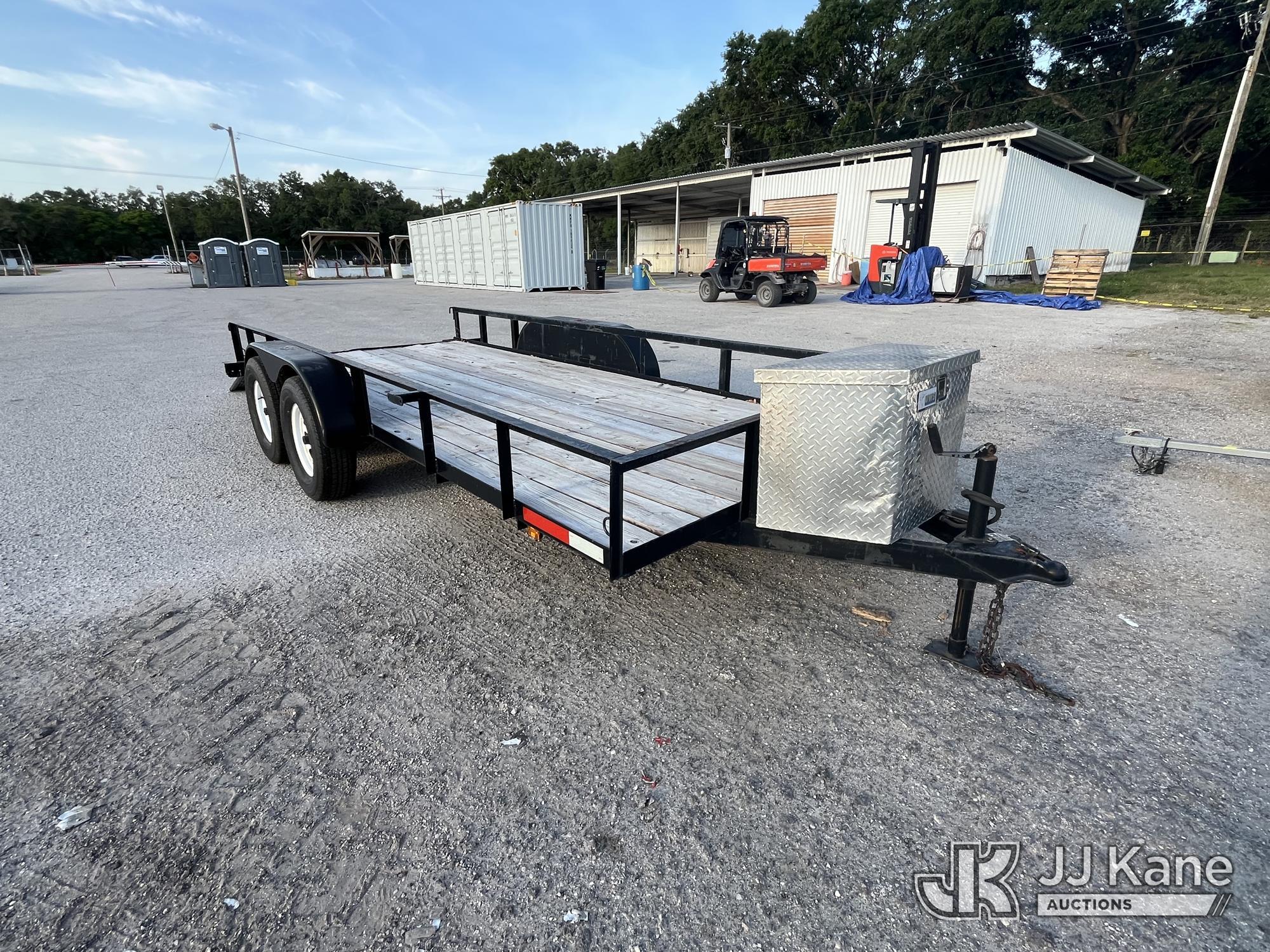 (Tampa, FL) 2014 Triple Crown T/A Tagalong Flatbed Trailer Manatee County BOCC Unit)(No Title - Regi