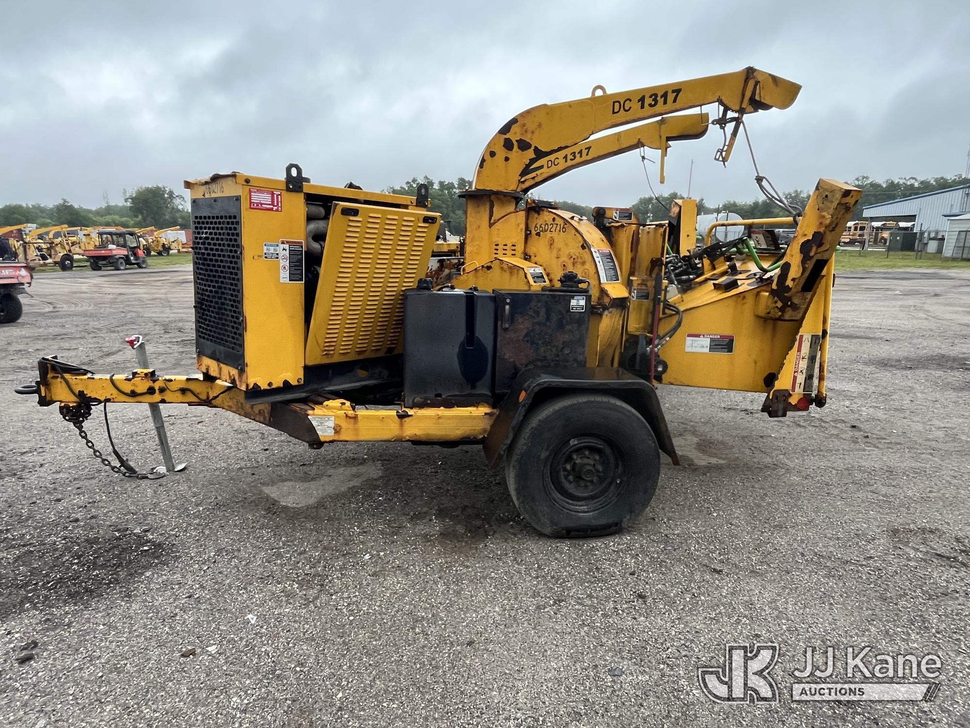 (Tampa, FL) 2016 Altec DC1317 Chipper (13in Disc) Not Running, Condition Unknown) (Body Damage, Rust