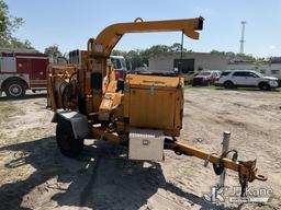 (Ocala, FL) 2018 Bandit 200UC Chipper (12in Disc), trailer mtd. Runs) (Towable, Rust/Body Damage