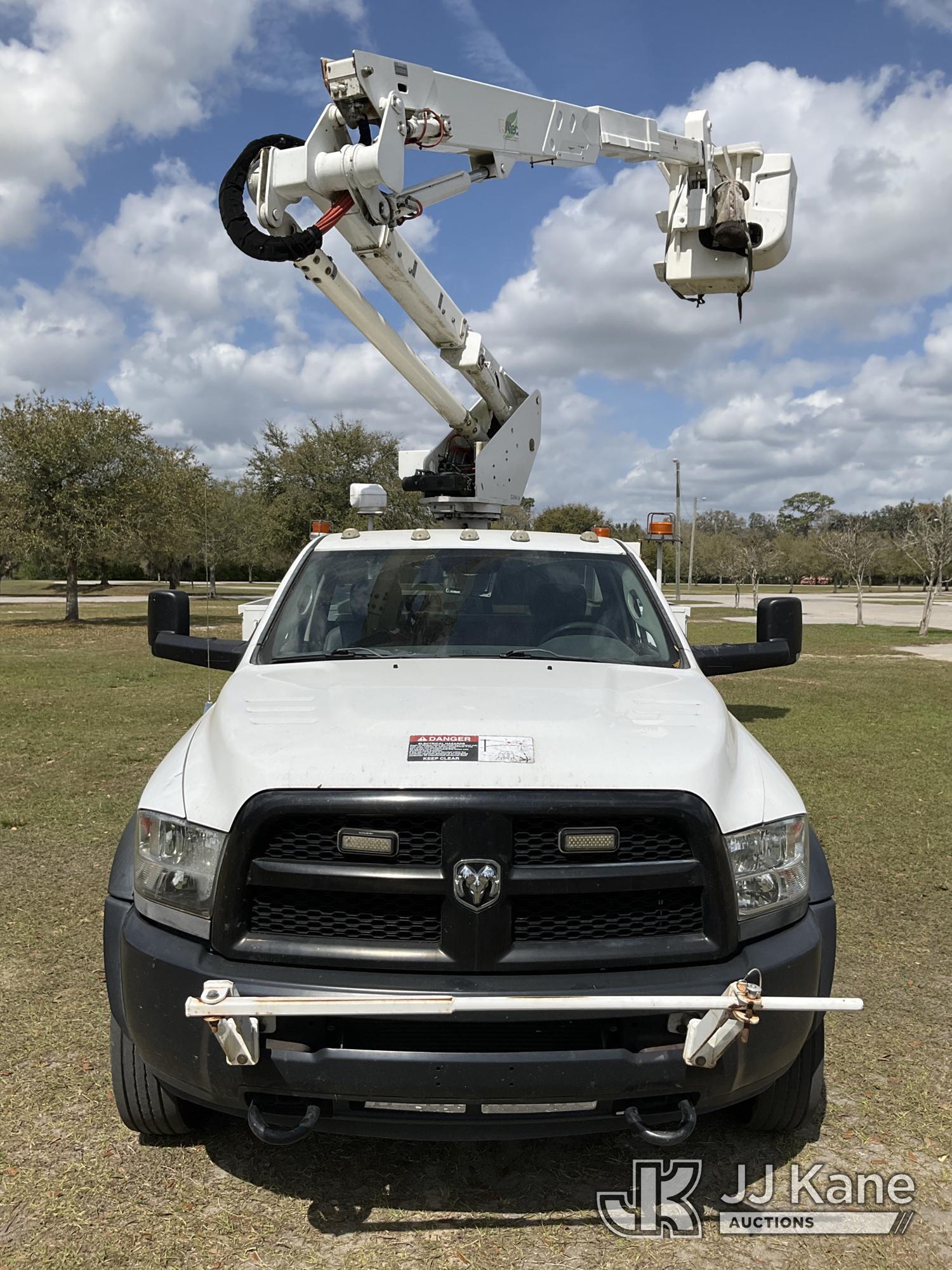 (Ocala, FL) Altec AT37G, Articulating & Telescopic Bucket Truck mounted behind cab on 2014 RAM 5500