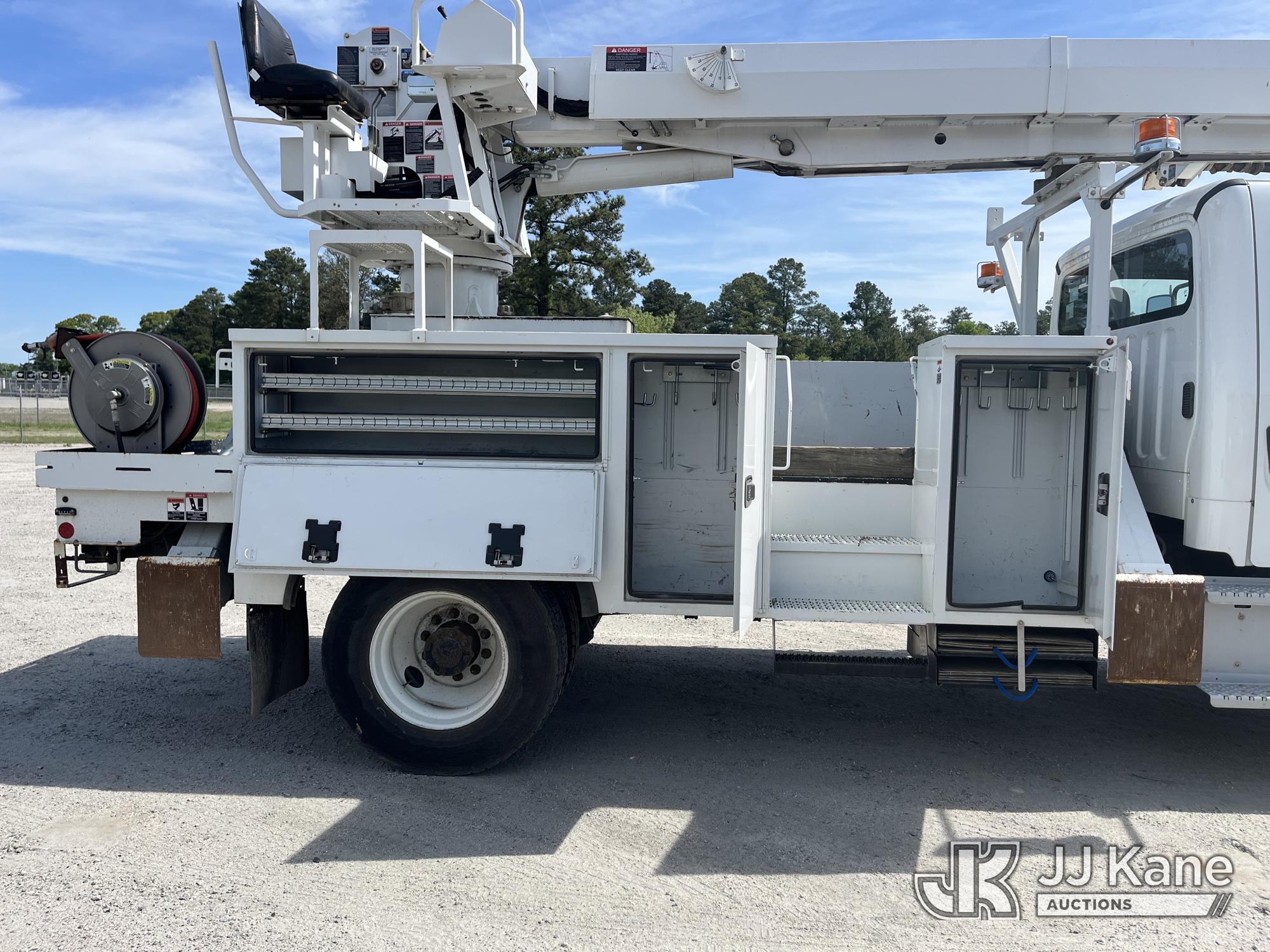 (Chester, VA) Altec DC47-TR, Digger Derrick rear mounted on 2020 Freightliner M2 Utility Truck Runs,