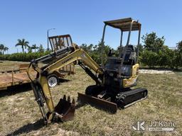 (Westlake, FL) 2014 Yanmar VI017 Mini Hydraulic Excavator Not Running, Condition Unknown) (Body & Pa
