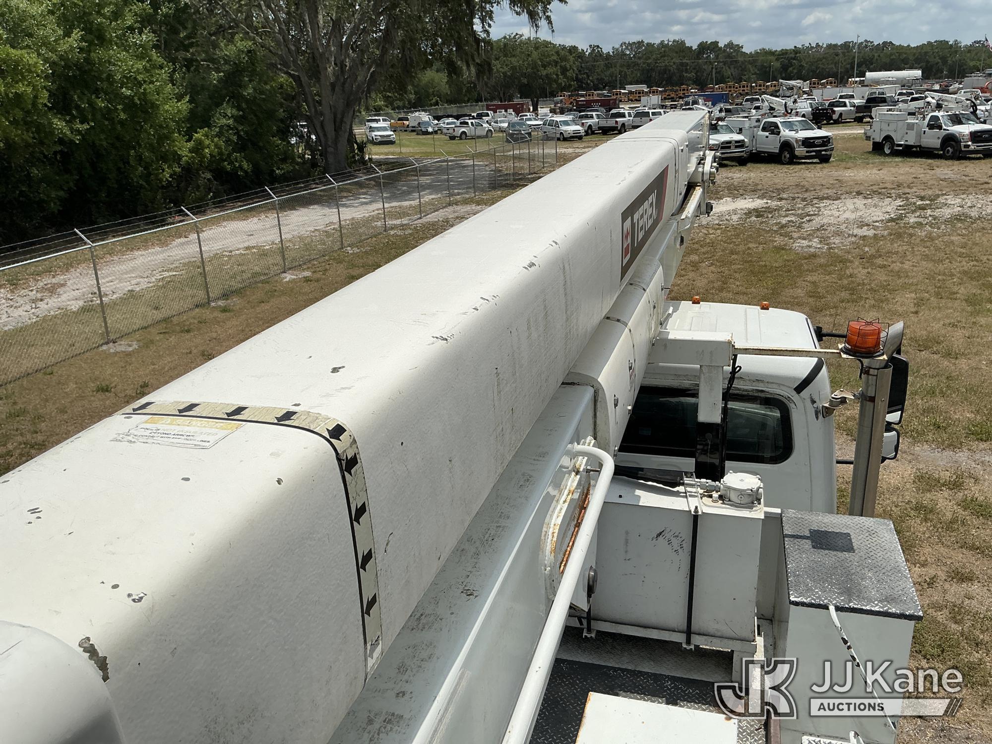 (Tampa, FL) HiRanger TC55-MH, Material Handling Bucket Truck rear mounted on 2019 Freightliner M2 10