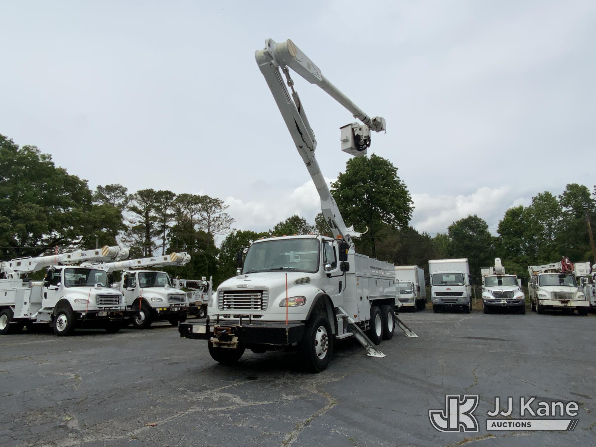 (Graysville, AL) Altec AM855, Over-Center Material Handling Bucket Truck rear mounted on 2015 Freigh