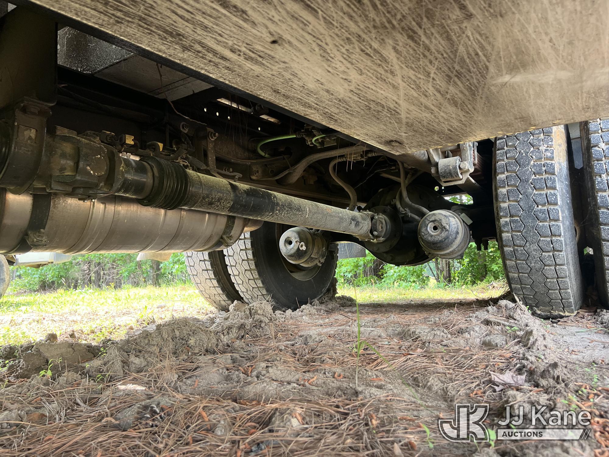 (Wakefield, VA) HiRanger XT55, Over-Center Bucket Truck mounted behind cab on 2013 Ford F750 Chipper