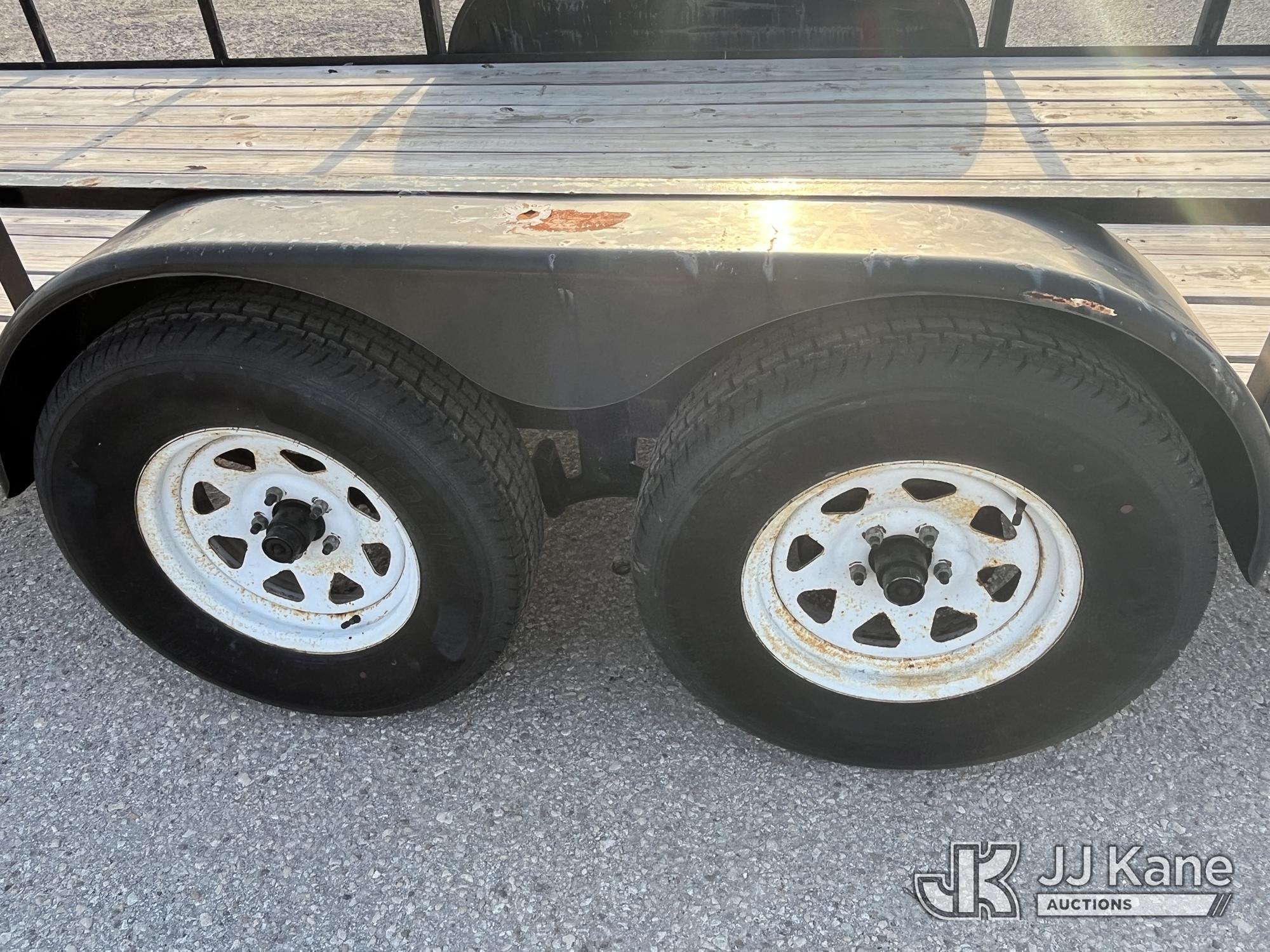 (Tampa, FL) 2014 Triple Crown T/A Tagalong Flatbed Trailer Manatee County BOCC Unit)(No Title - Regi
