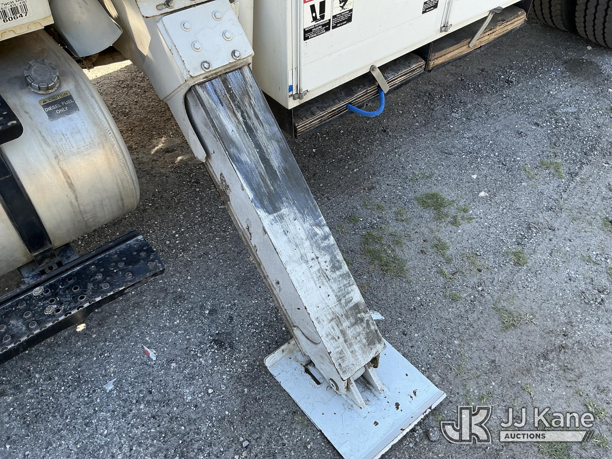 (Tampa, FL) Altec DM47-TR, Digger Derrick rear mounted on 2017 International 4300 Utility Truck Runs