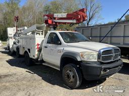 (Marion, NC) Altec AT37G, Articulating & Telescopic Bucket Truck mounted behind cab on 2010 Dodge Ra