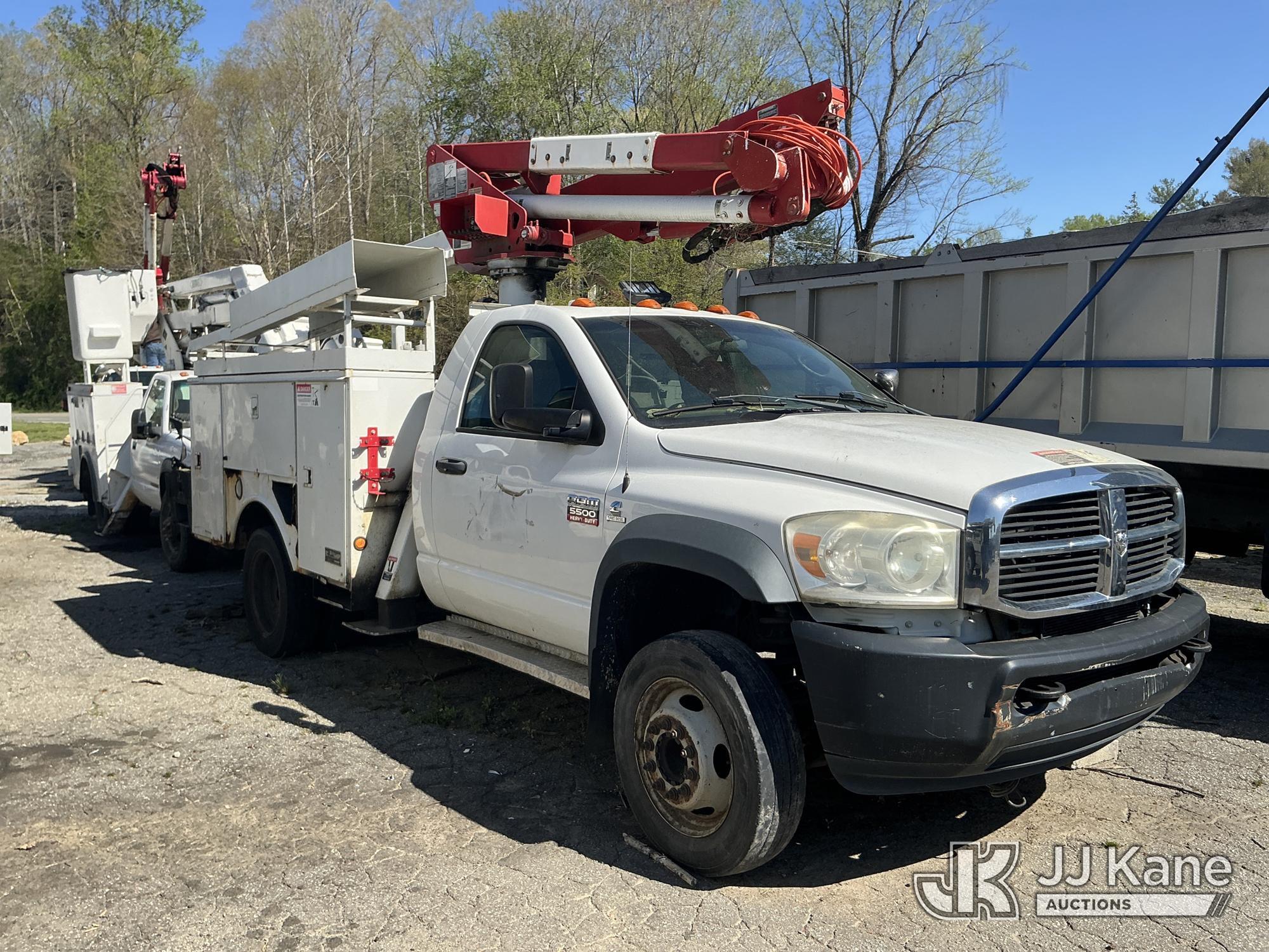 (Marion, NC) Altec AT37G, Articulating & Telescopic Bucket Truck mounted behind cab on 2010 Dodge Ra