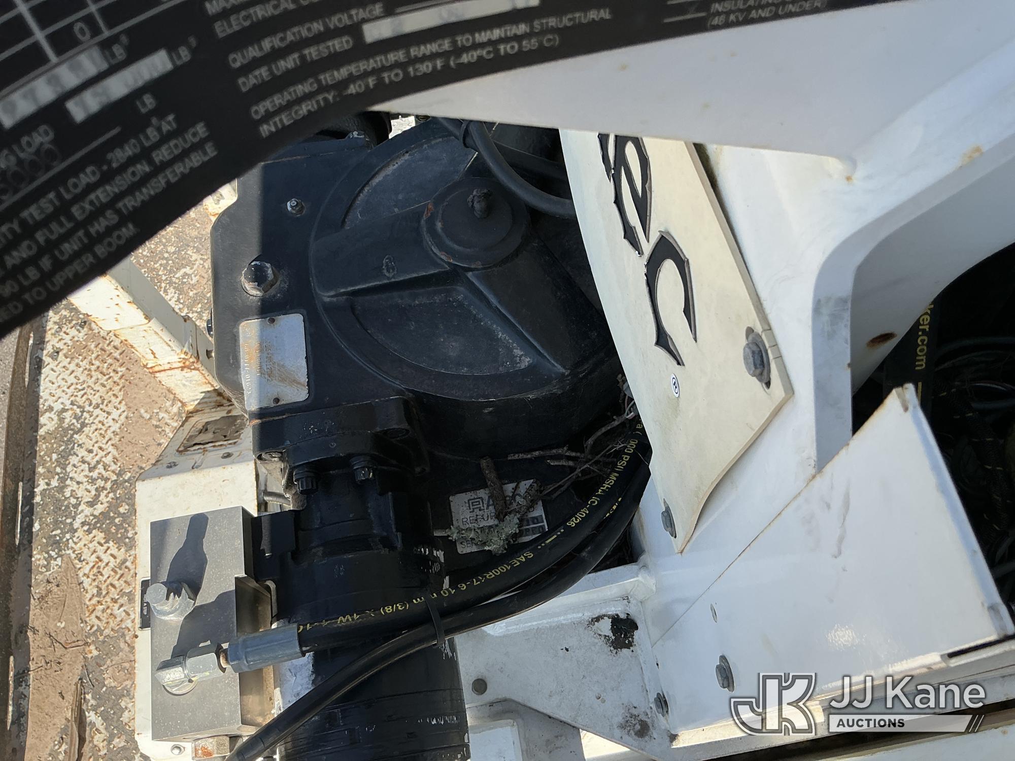 (Tampa, FL) Altec DM47-TR, Digger Derrick rear mounted on 2017 International 4300 Utility Truck Runs