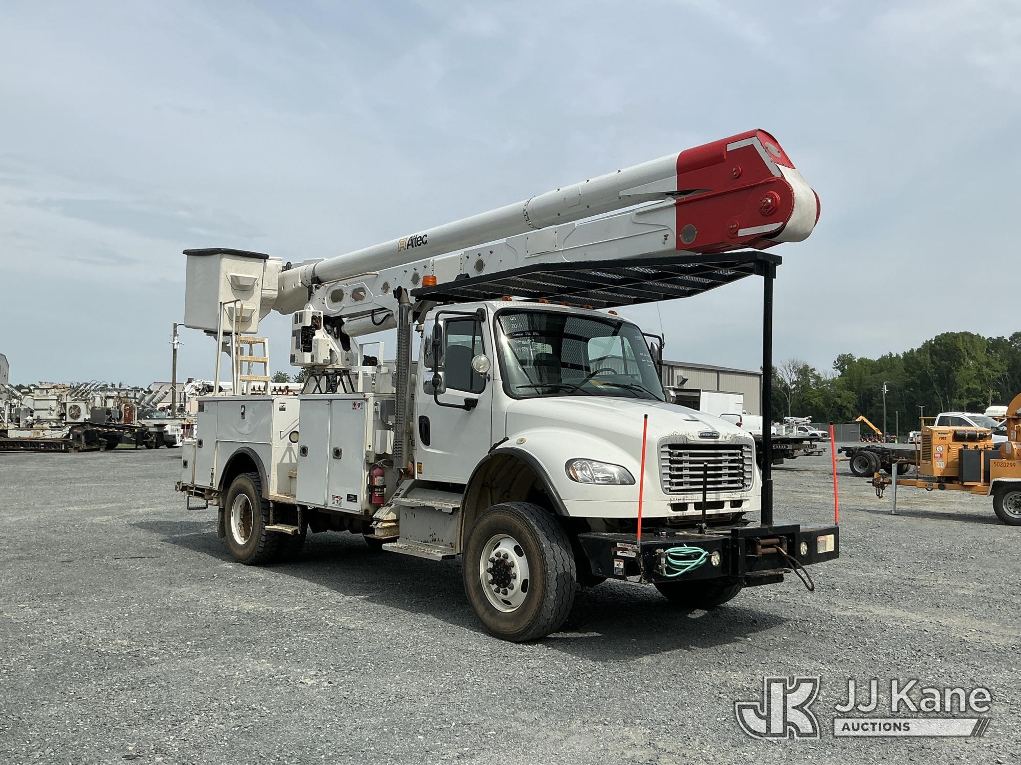 (China Grove, NC) Altec AA55-MH, Articulating Material Handling Bucket Truck rear mounted on 2015 Fr