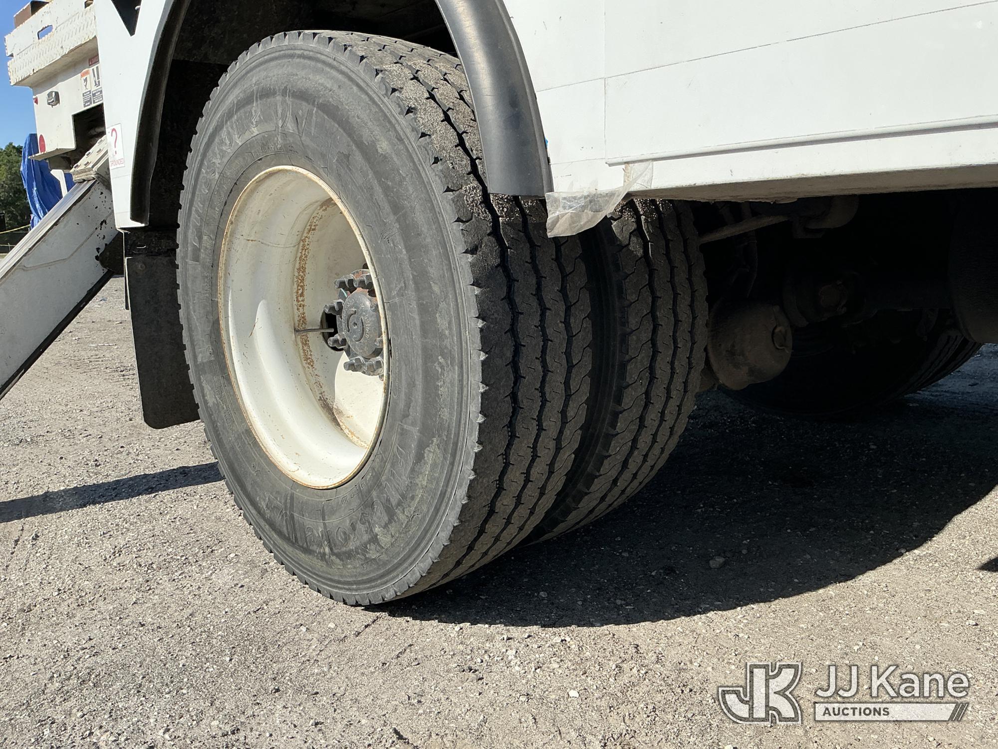 (Tampa, FL) Altec DM47-TR, Digger Derrick rear mounted on 2017 International 4300 Utility Truck Runs